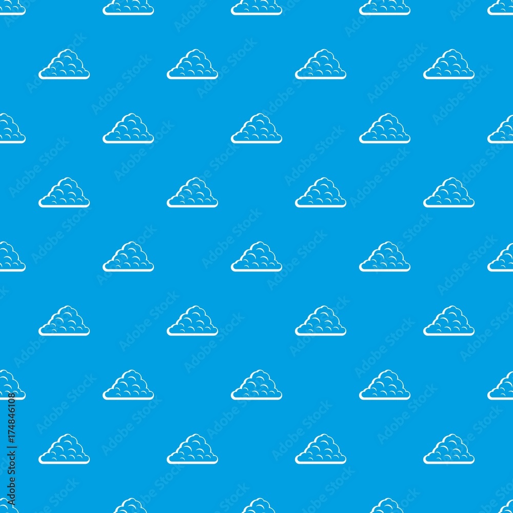 One cloud pattern seamless blue One cloud pattern seamless blue