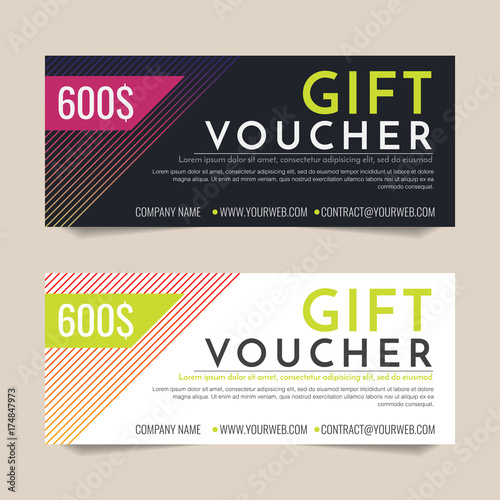 Gift Voucher Vector background for banner