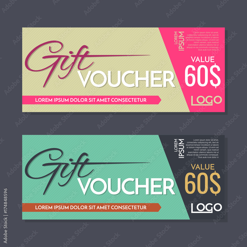 Gift Voucher Vector background for banner Gift Voucher Vector background for banner