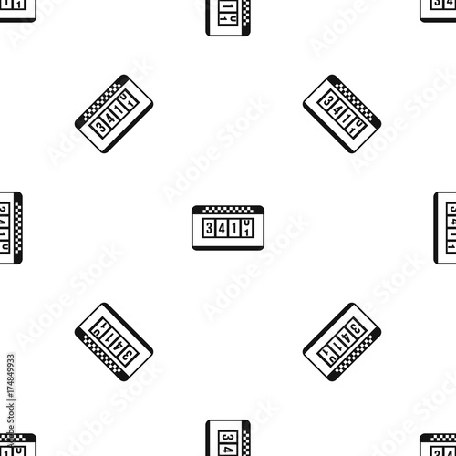 Taximeter pattern seamless black