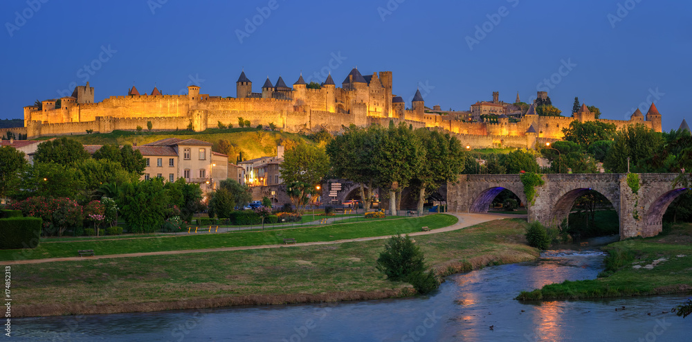 Carcassonne medieval Old Town, Languedoc, France