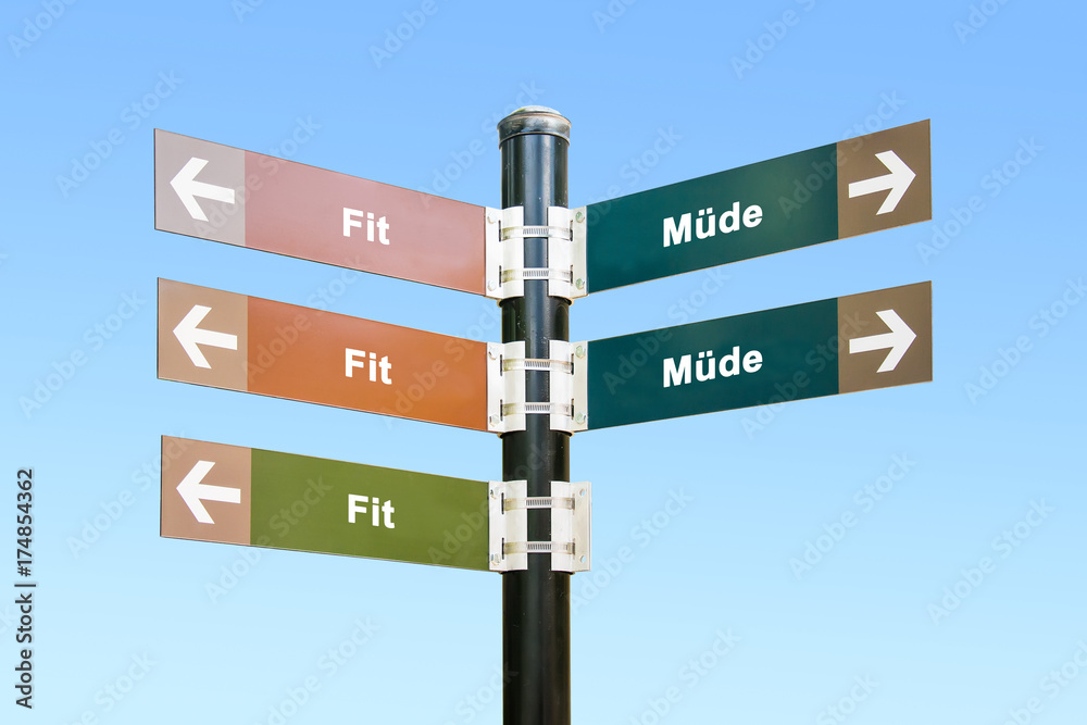 Fototapeta premium Schild 294 - Fit