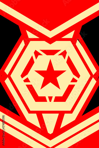 propaganda poster with modern design