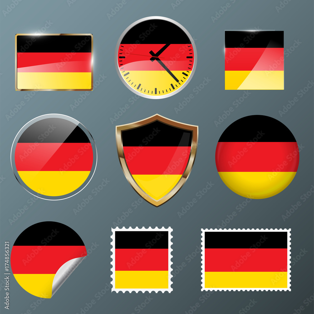 Fototapeta premium Collection flag Germany
