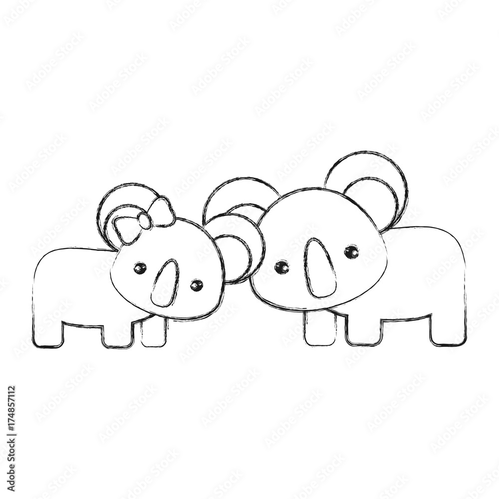 Fototapeta premium cute animals design