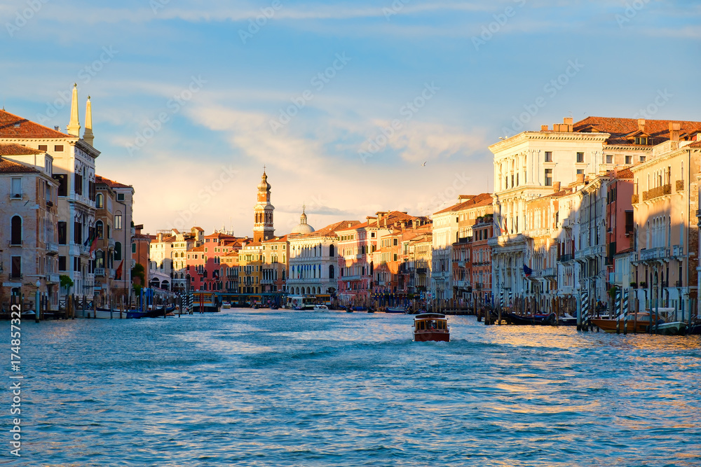 The Grand Canal in Venice at sunset The Grand Canal in Venice at sunset