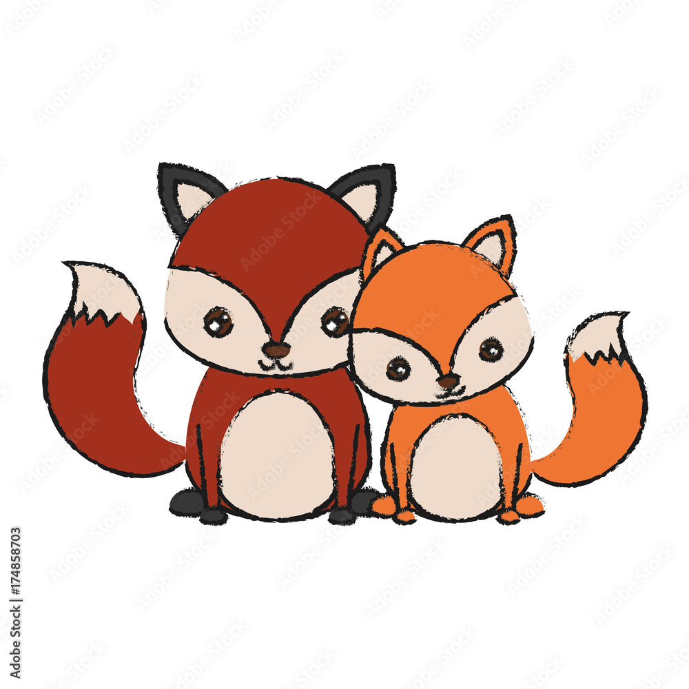 Naklejka premium cute animals design