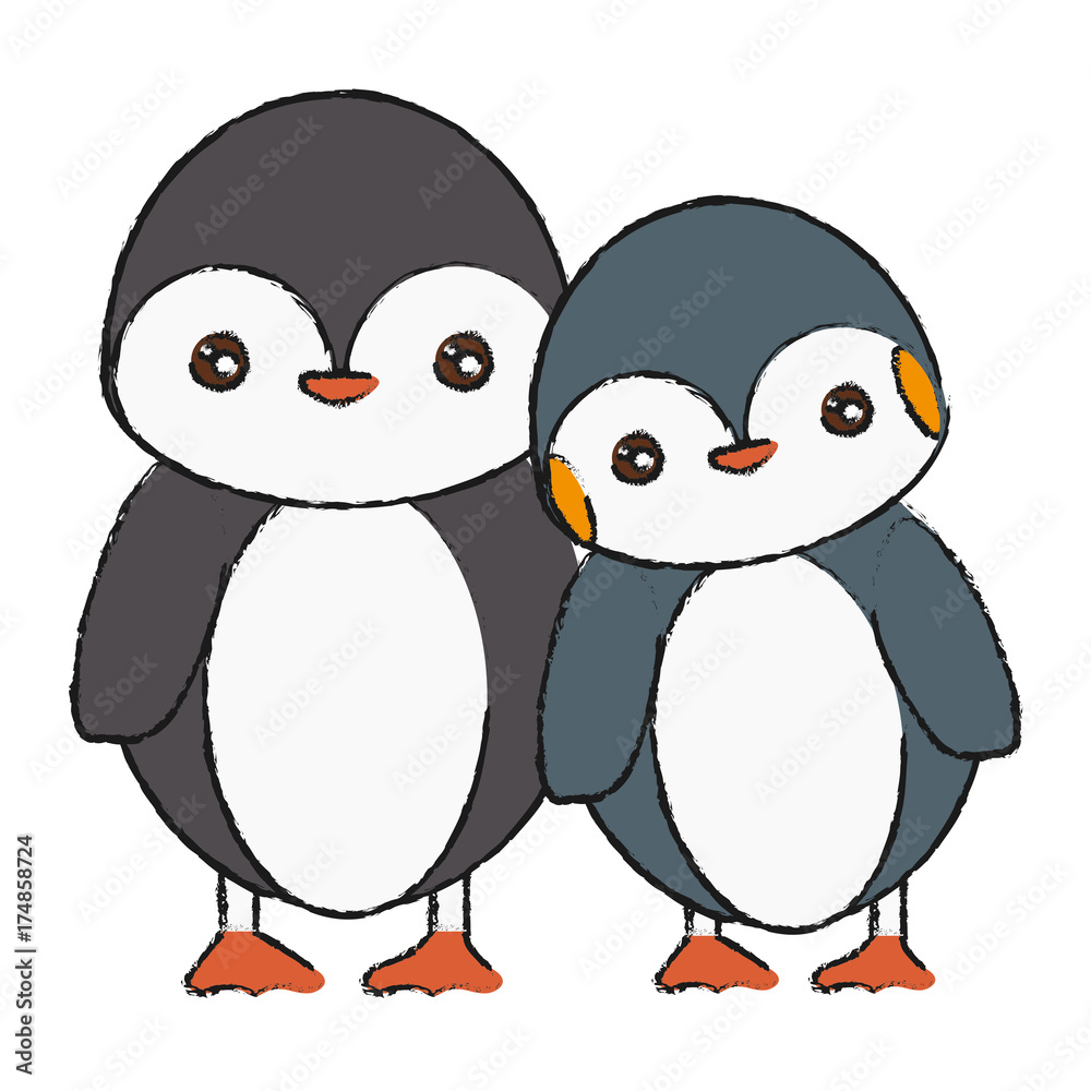 Naklejka premium cute animals design