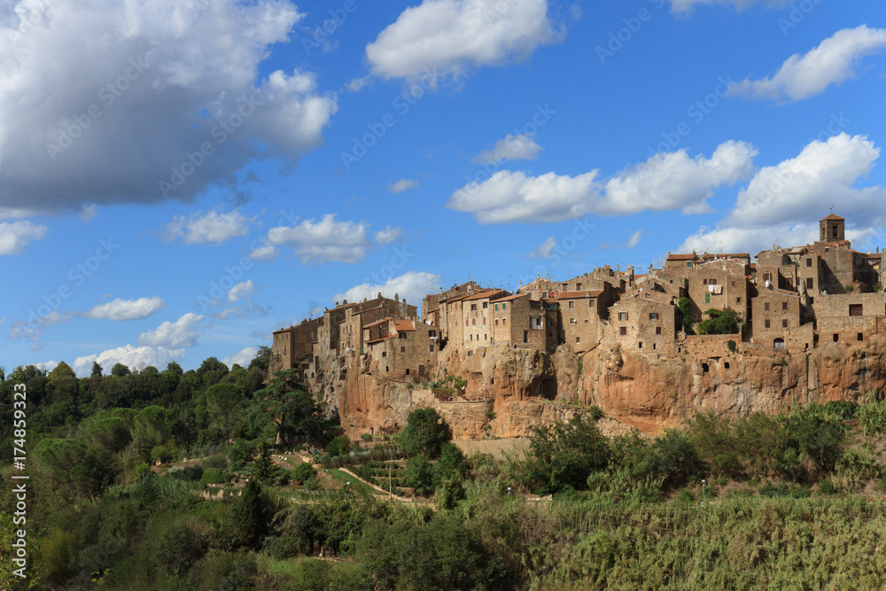 Pitigliano is a medieval town in Tuscany in Italy. Pitigliano is a medieval town in Tuscany in Italy.