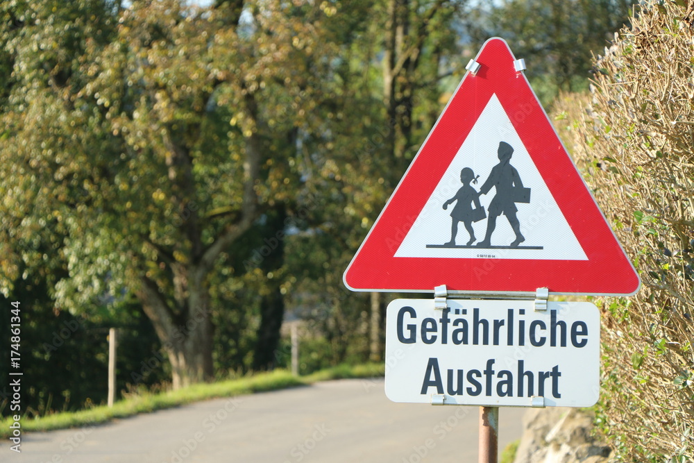 German Traffic Sign, Verkehrszeichen Stock Photo | Adobe Stock