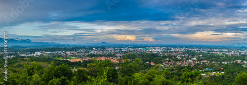 Fototapeta Naklejka Na Ścianę i Meble -  View of city in Chiang Rai province, Thailand.