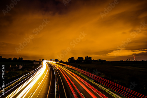road by night