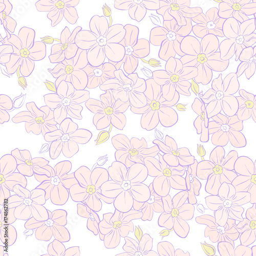 floral vector seamless background