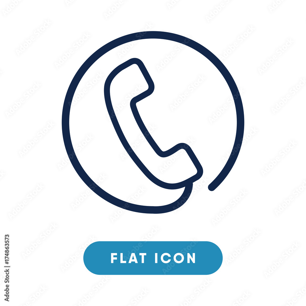 Phone call vector icon, telephone call symbol. Modern, simple flat vector illustration for web site or mobile app Phone call vector icon, telephone call symbol. Modern, simple flat vector illustration for web site or mobile app