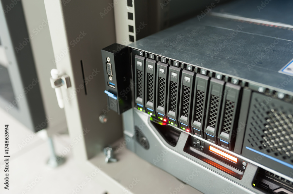 Network servers in data room Domestic Room Network servers in data room Domestic Room