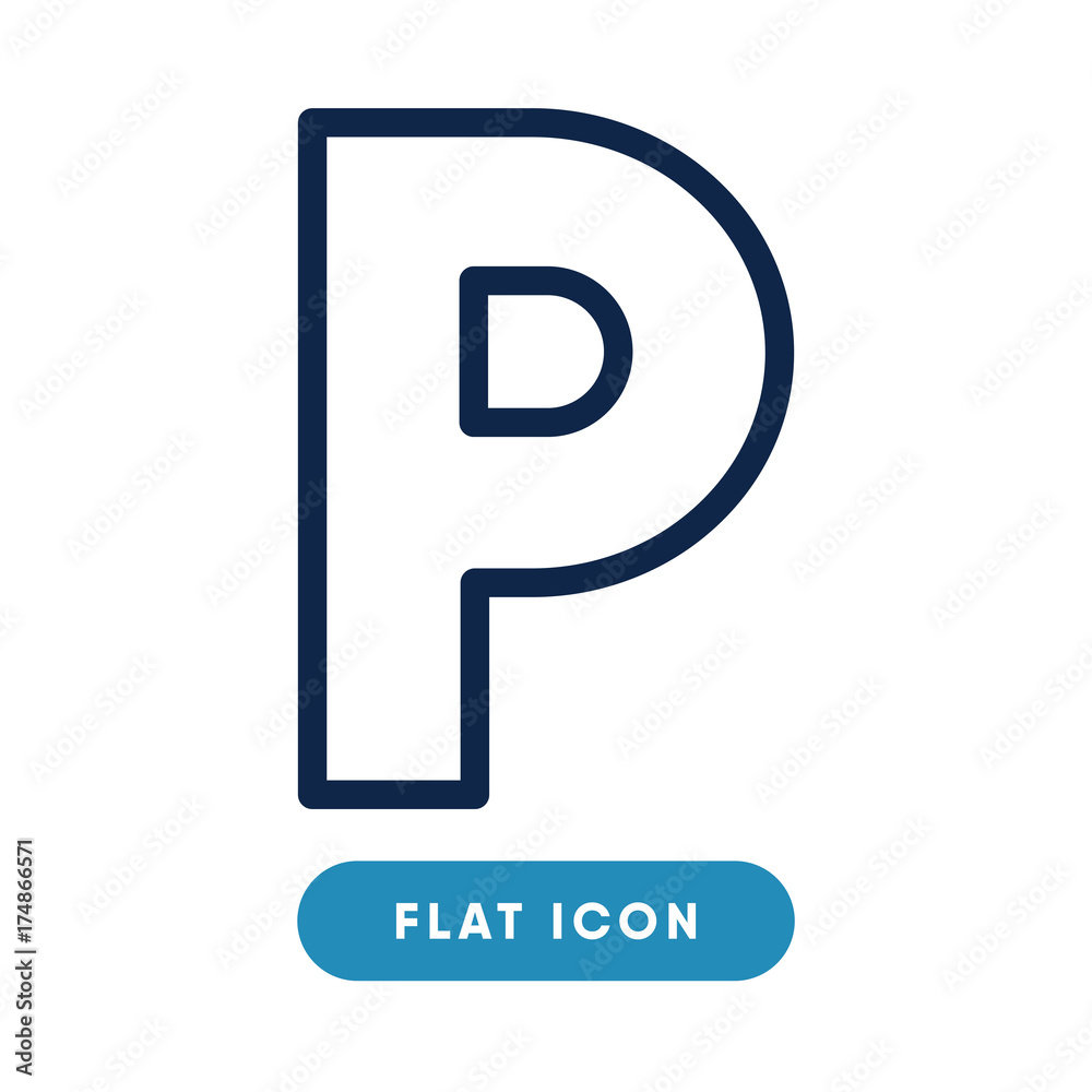 Parking symbol vector icon, park symbol. Modern, simple flat vector illustration for web site or mobile app Parking symbol vector icon, park symbol. Modern, simple flat vector illustration for web site or mobile app