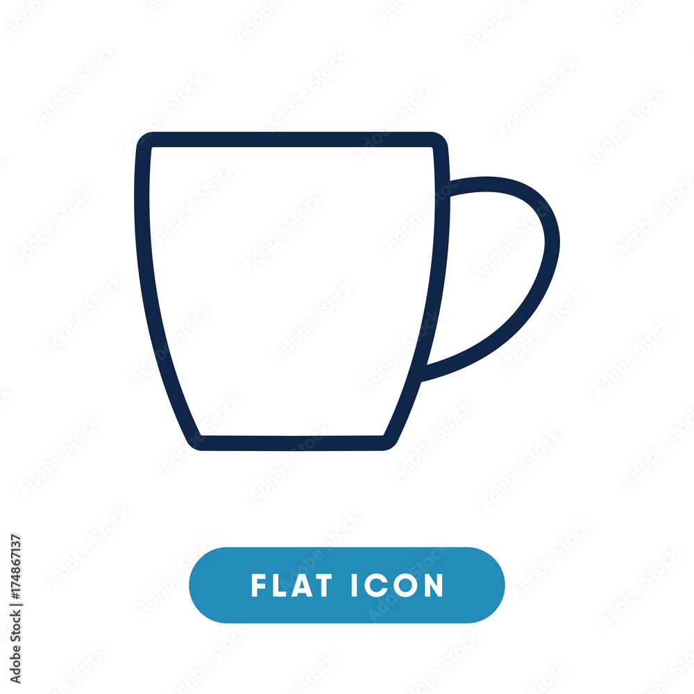 Cup vector icon, latte symbol. Modern, simple flat vector illustration for web site or mobile app Cup vector icon, latte symbol. Modern, simple flat vector illustration for web site or mobile app