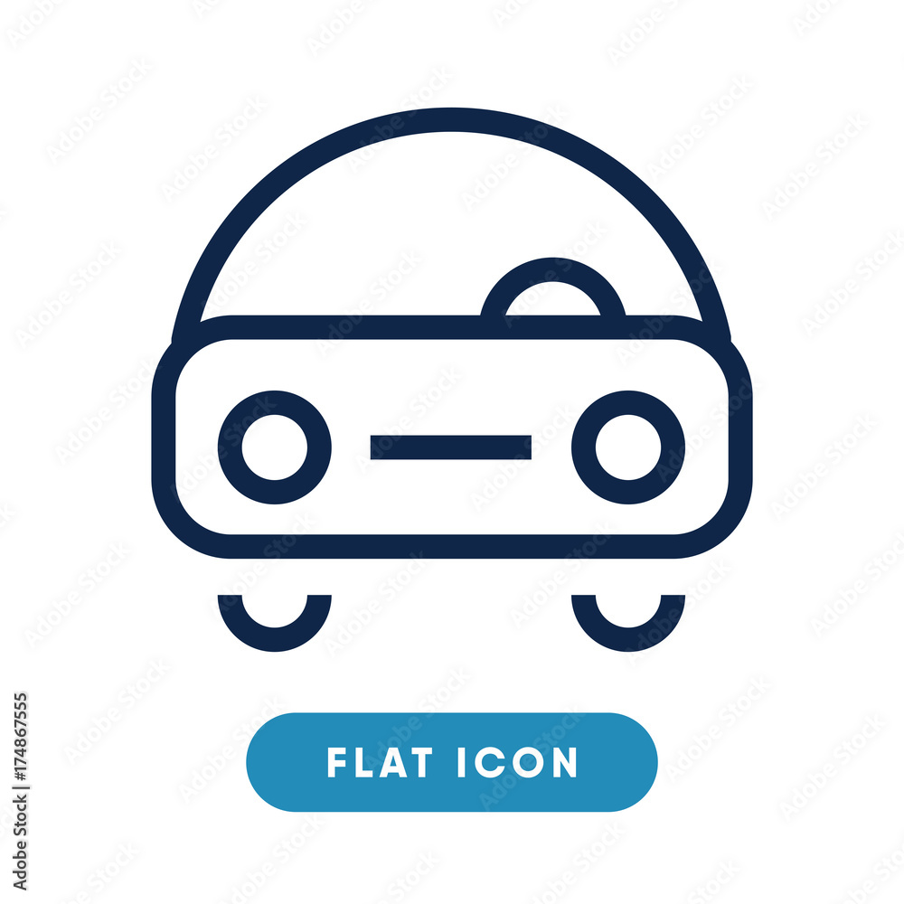 Outline car vector icon, transport vehicle symbol. Modern, simple flat vector illustration for web site or mobile app Outline car vector icon, transport vehicle symbol. Modern, simple flat vector illustration for web site or mobile app
