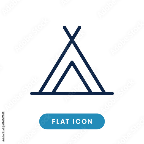 Tabernacle vector icon, camping symbol. Modern, simple flat vector illustration for web site or mobile app