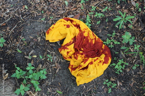 Bloody Shirt in Woods