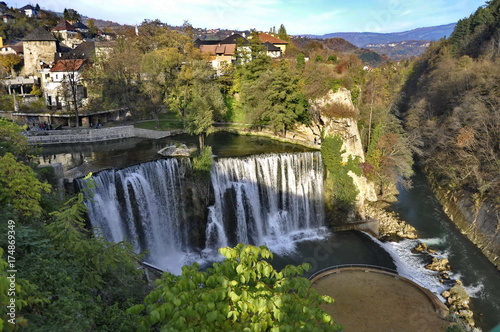 Waterfall in Jajce  Bosnia and Hezegovina