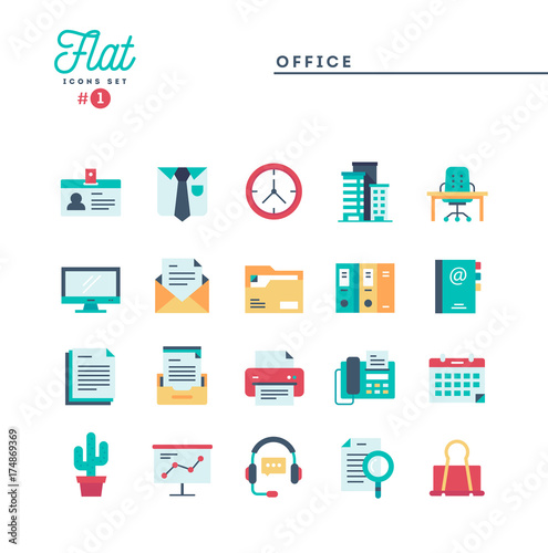 Humanitarian, peace, justice, human rights and more, flat icons set, vector illustration