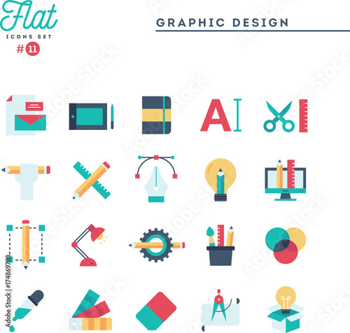 Humanitarian, peace, justice, human rights and more, flat icons set, vector illustration