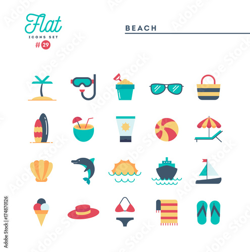 Humanitarian, peace, justice, human rights and more, flat icons set, vector illustration