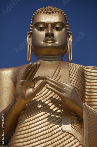 The giant Buddha statue in Dambulla. Sri Lanka