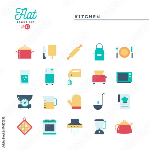 Humanitarian, peace, justice, human rights and more, flat icons set, vector illustration