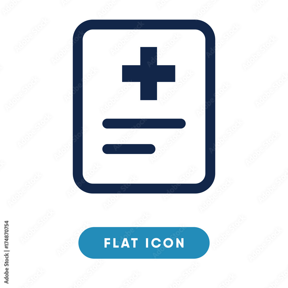 Medical document vector icon, diagnostic symbol. Modern, simple flat vector illustration for web site or mobile app Medical document vector icon, diagnostic symbol. Modern, simple flat vector illustration for web site or mobile app