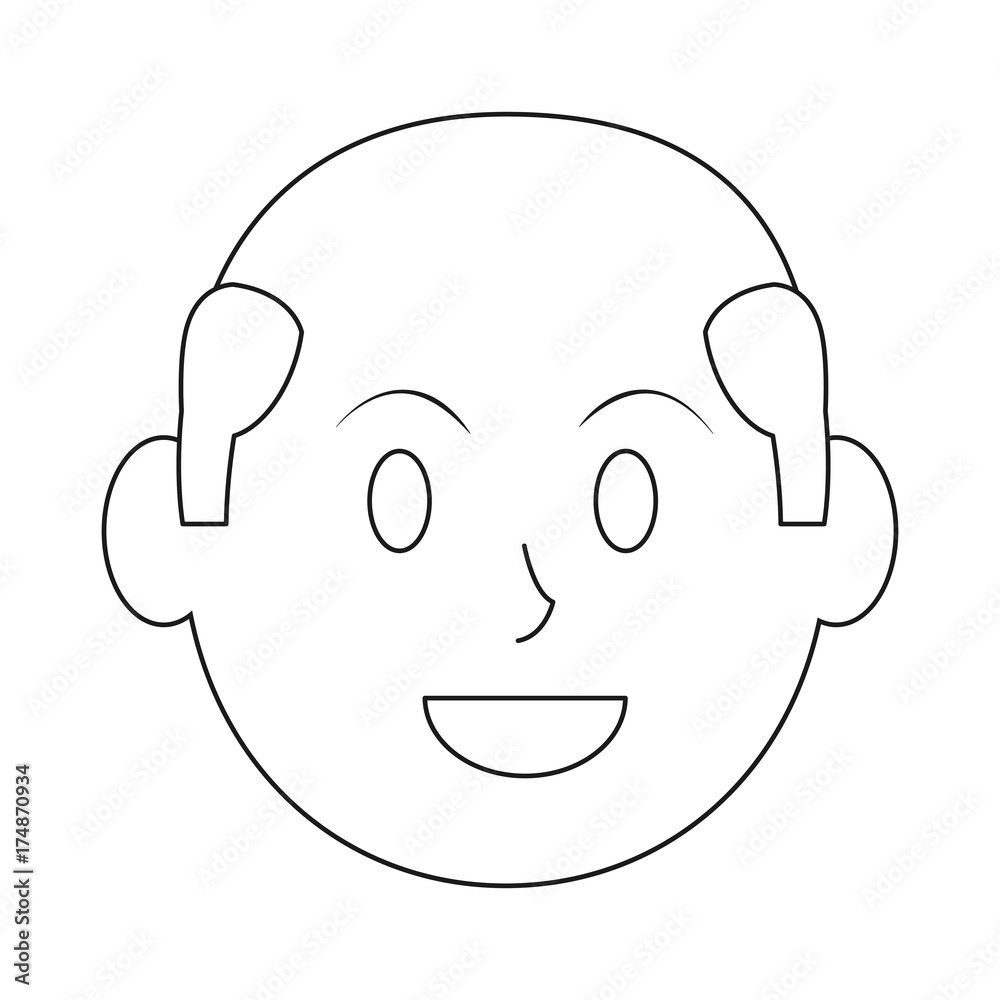 cartoon man face icon over white background vector illustration cartoon man face icon over white background vector illustration