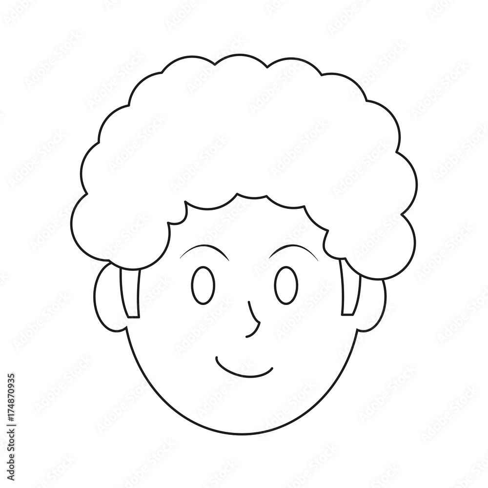 cartoon man face icon over white background vector illustration cartoon man face icon over white background vector illustration