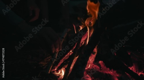 Bonfire in slow motion