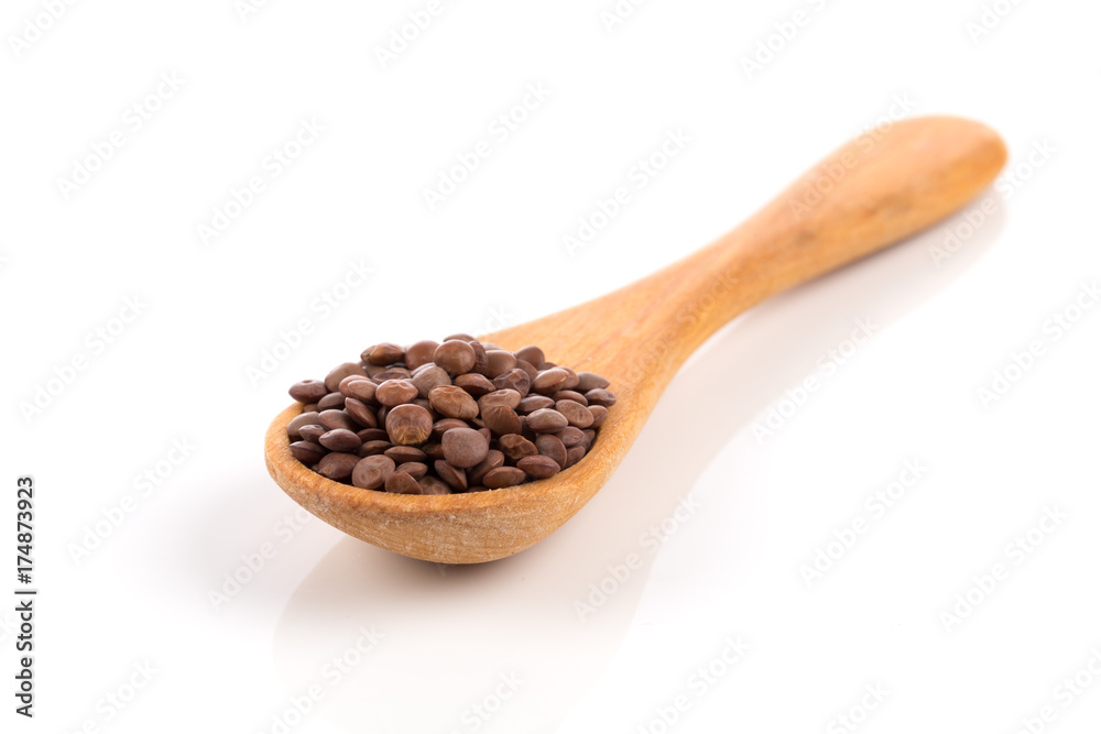Brown organic lentils Brown organic lentils