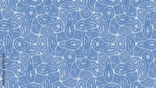 Seamless loop animation background with blue tiles. Every sheet of this clip is a seamless pattern