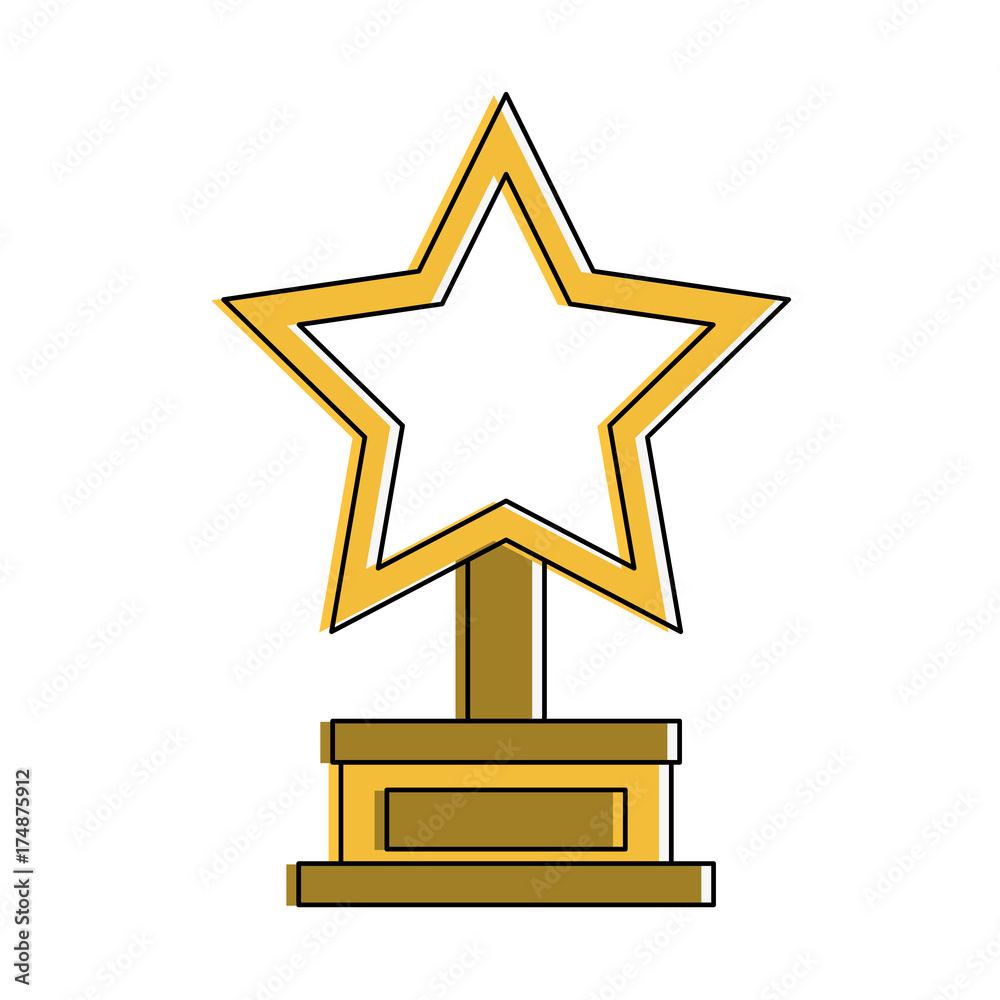 star trophy icon image vector illustration design star trophy icon image vector illustration design