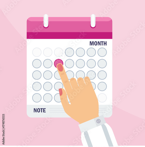 woman calendar concept