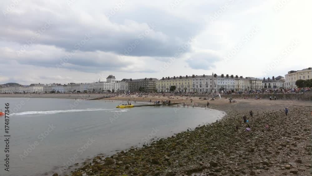 Pleasure speed boats at Llandudno, North Wales. Pleasure speed boats at Llandudno, North Wales.