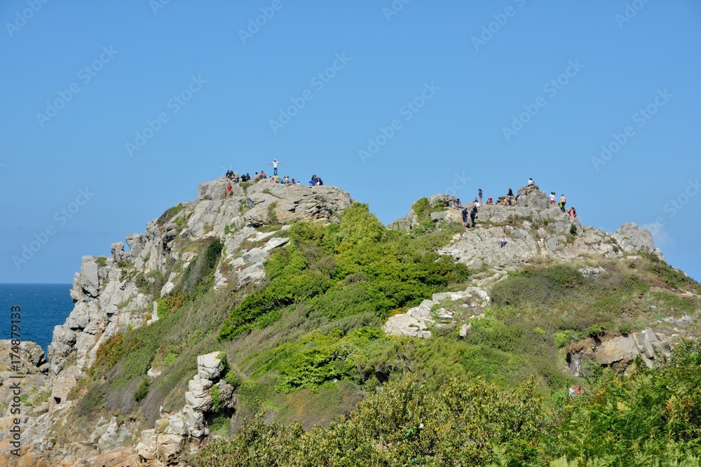 La pointe du château plage de Trestrignel à Perros-Guirec en Bretagne