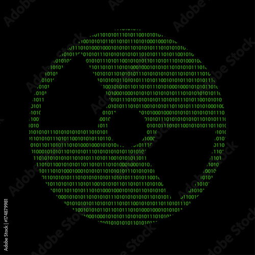 Hacker - 101011010 Icon - CD - Datenträger