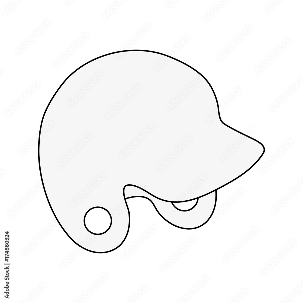 helmet baseball related icon image vector illustration design helmet baseball related icon image vector illustration design