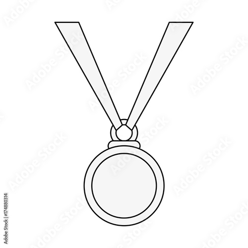 medal prize icon image vector illustration design
