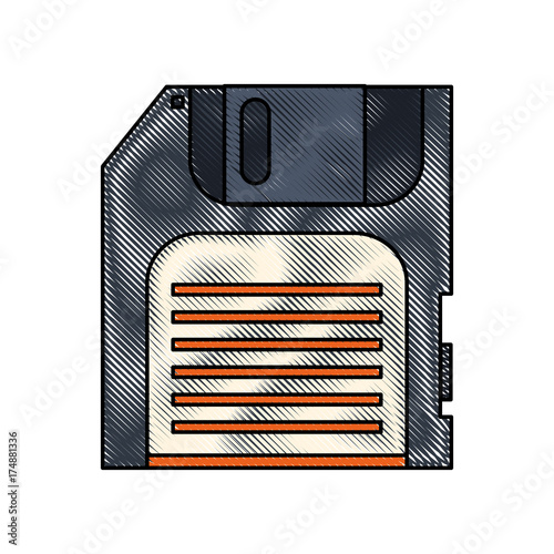 diskette or floppy disk icon image vector illustration design