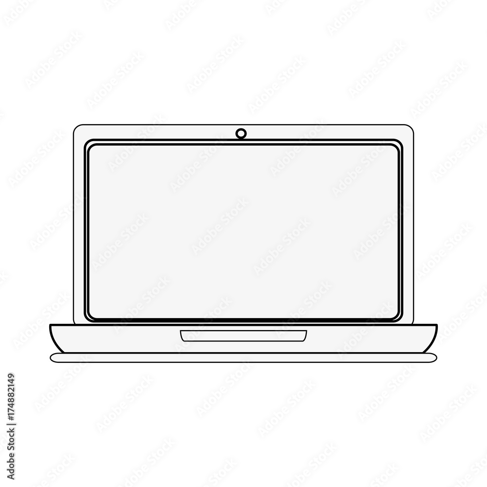 laptop with blank screen icon image vector illustration design laptop with blank screen icon image vector illustration design