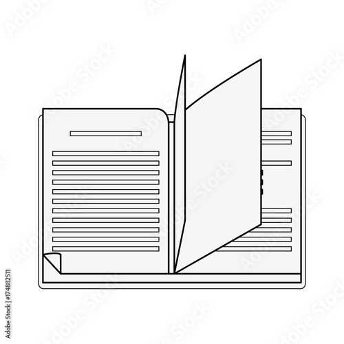 open book icon image vector illustration design