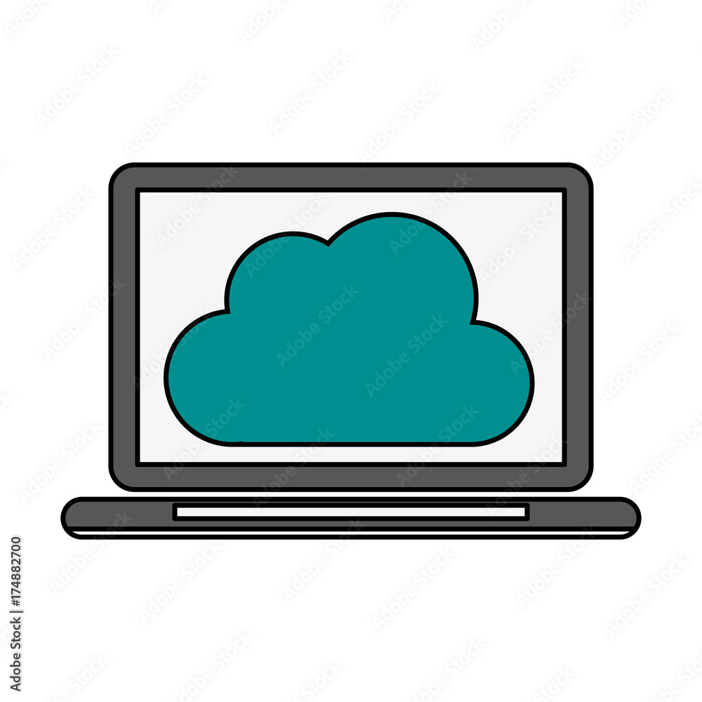 laptop with blank screen icon image vector illustration design laptop with blank screen icon image vector illustration design