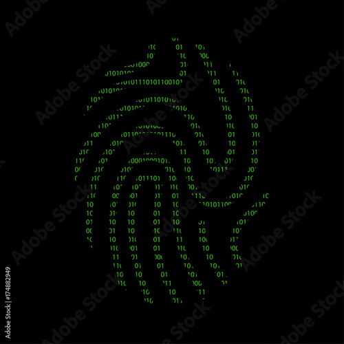Hacker - 101011010 Icon - Fingerabdruck - ID