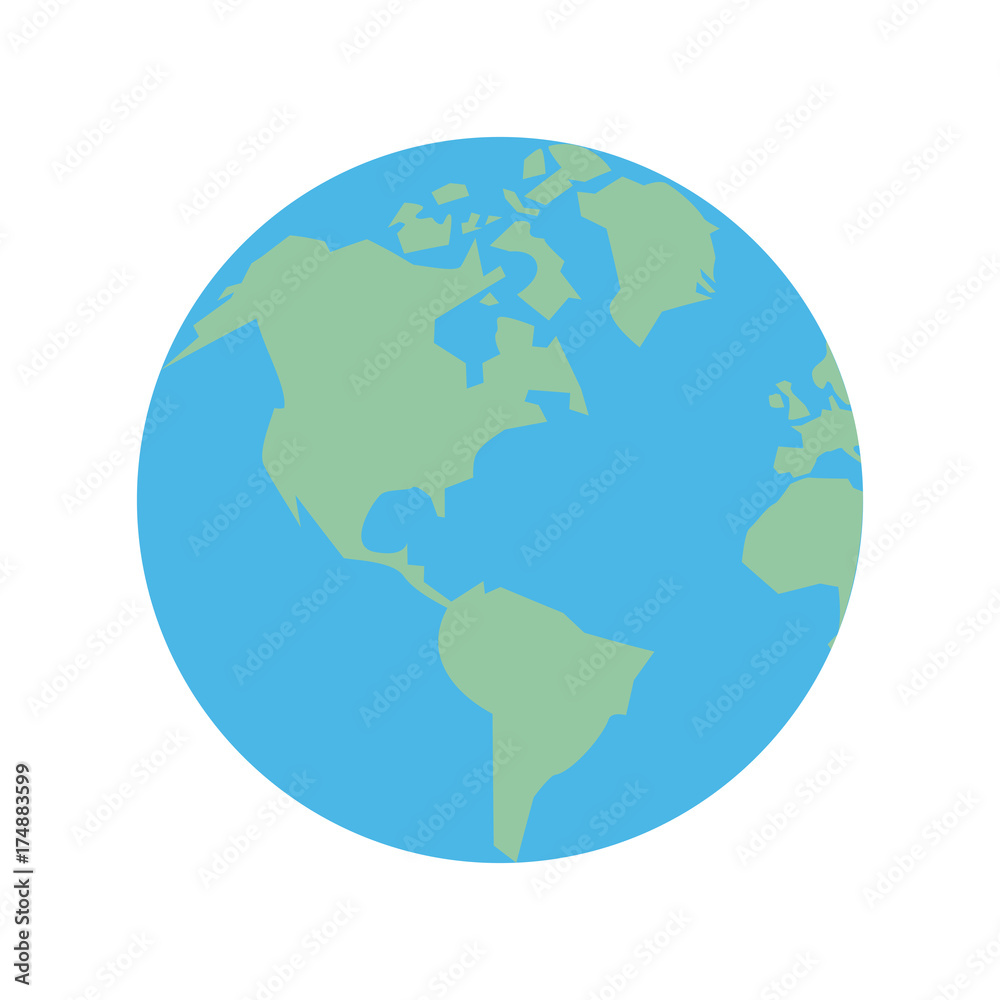 planet earth   icon image vector illustration design 