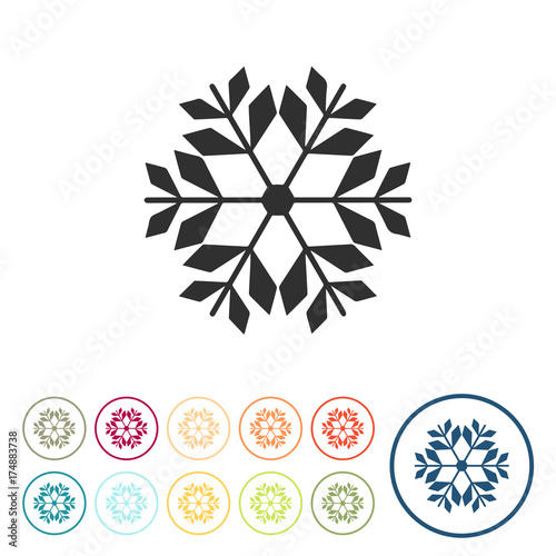 Runde Schaltflächen - Eisflocke